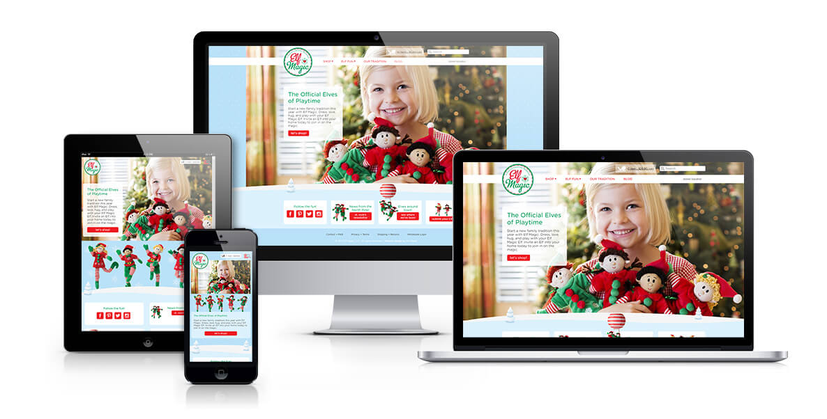 Elf Magic responsive web design